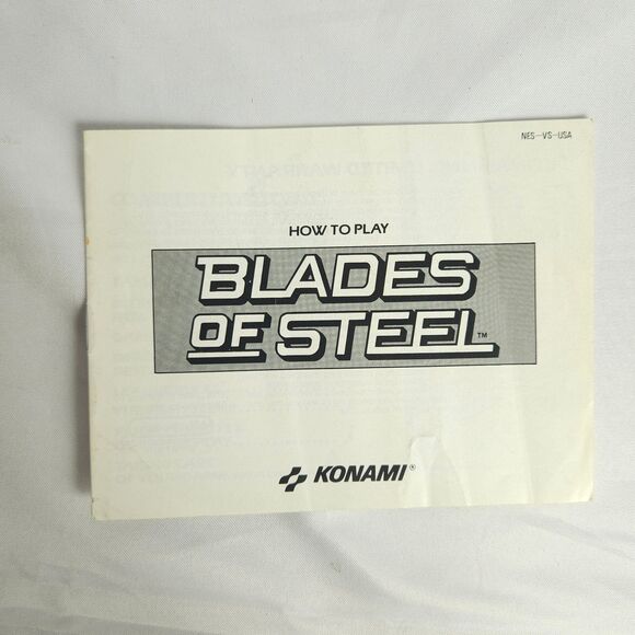 Blades of Steel Instruction Manual Booklet *ONLY* NES Nintendo Entertainment - Picture 1 of 7